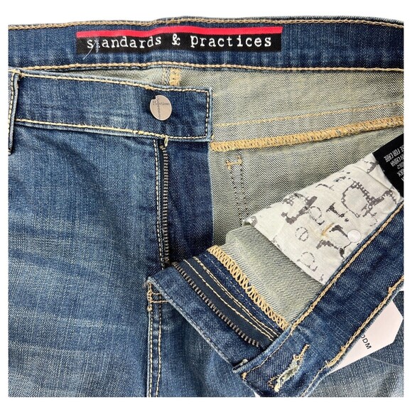Standards & Practices Women's Size 10 Distressed Boyfriend Jeans NWT Size 30 - Picture 7 of 14